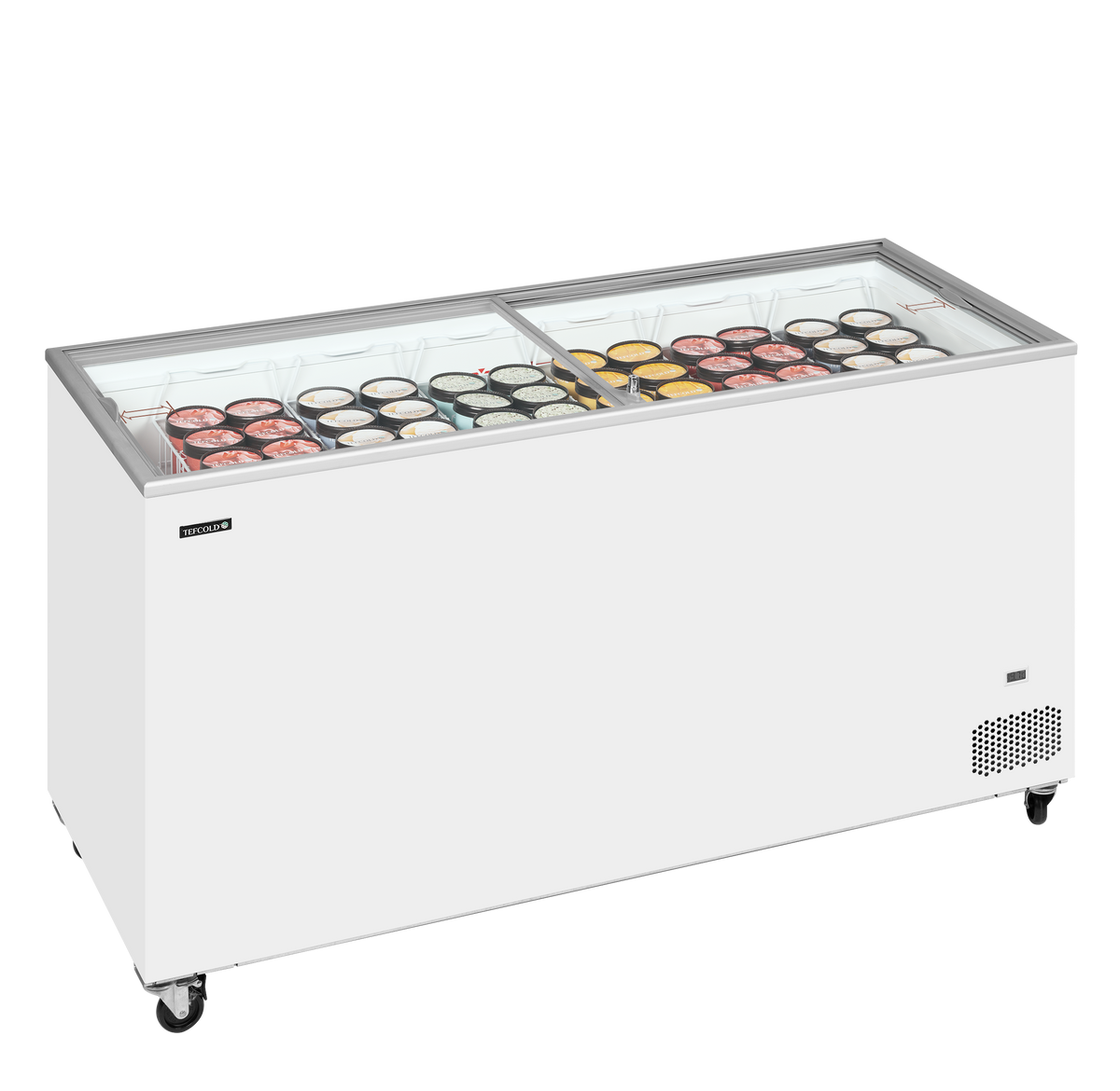 Eiscreme-Gefriertruhe – 430 L – 1550×630×892 mm – Weiß – 191 W - Anwendungsbeispiel