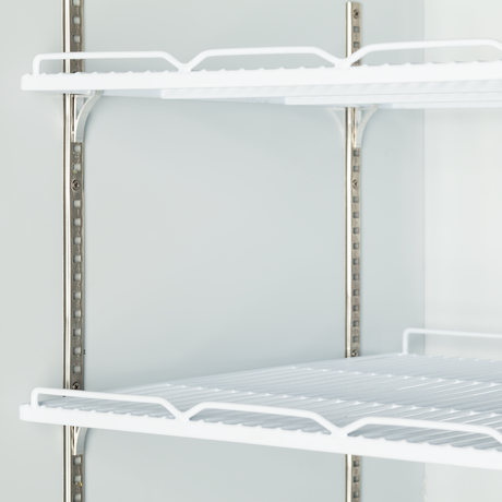 Verkaufskühlschrank – 1 Glastür – 459 L – 750×710×2003 mm – Schwarz RAL9005 – Innenraum weiss – 5 verstellbar - Detail