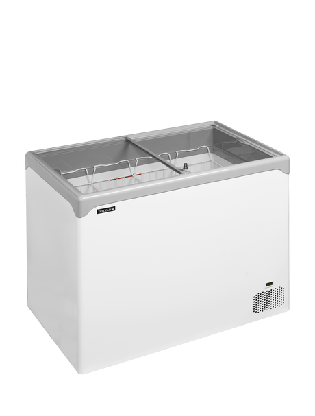 Eiscreme-Gefriertruhe – 218 L – 1030×650×885 mm – Weiß – 141 W - Produktansicht