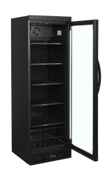 Getränkekühlschrank – 1 Glastür – 219 L – 595×640×1840 mm – Schwarz – +2 bis +10 °C - Innenansicht