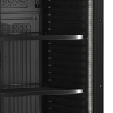 Getränkekühlschrank – 1 Glastür – 219 L – 595×640×1840 mm – Schwarz – +2 bis +10 °C - Detail