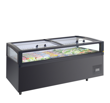 Kühl-/Gefrierinsel – 613 L – 1983×980×970 mm – Anthrazit RAL 7016 - Produktansicht