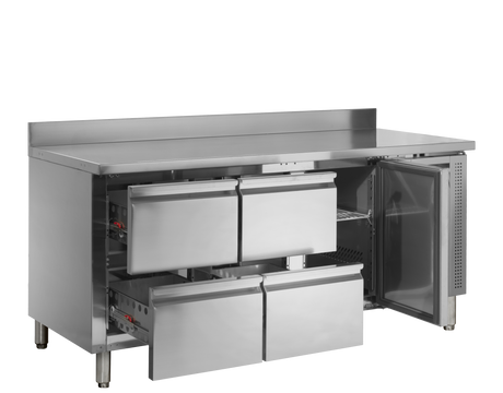 Kühltisch – 1 Tür – 402 L – 1795×700×960 mm – SS 304 - Innenansicht
