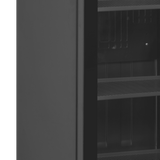 Verkaufskühlschrank – 1 Glastür – 347 L – 595×595×1990 mm – Schwarz – 5 Blech schwarz - Detail
