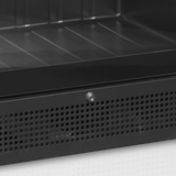 Verkaufskühlschrank – 1 Glastür – 347 L – 595×595×1990 mm – Schwarz – 5 Blech schwarz - Detail
