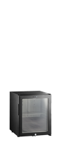 Minibar-Kühlschrank – 1 Glastür – 26 L – 402×429×500 mm – Schwarz - Produktansicht