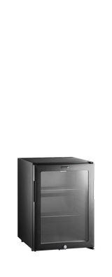 Minibar-Kühlschrank – 1 Glastür – 35 L – 402×453×560 mm – Schwarz - Produktansicht
