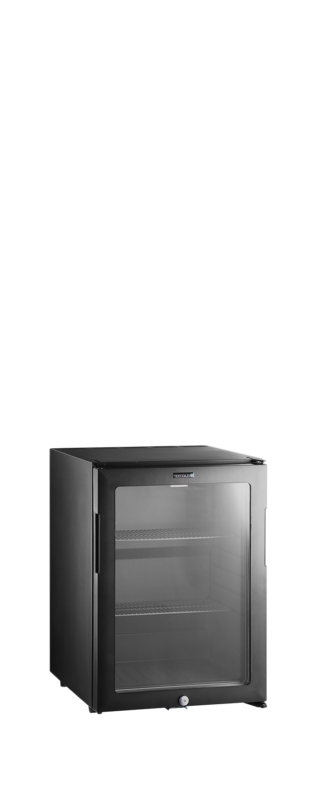 Minibar-Kühlschrank – 1 Glastür – 35 L – 402×453×560 mm – Schwarz - Produktansicht