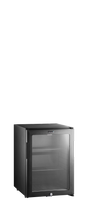 Minibar-Kühlschrank – 1 Glastür – 35 L – 402×453×560 mm – Schwarz - Produktansicht