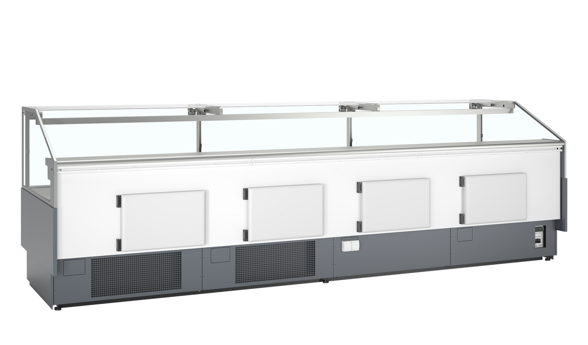 Bedienkühltheke – 982 L – 3798×1120×1190 mm – Grau RAL7015 - Weitere Ansicht