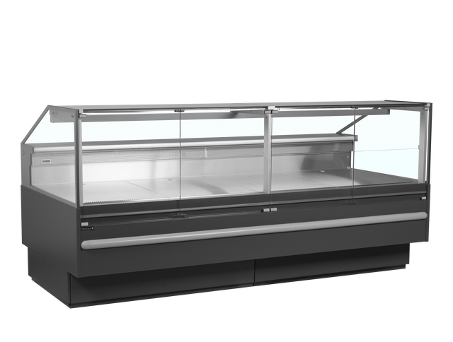 Bedienkühltheke – 627 L – 2548×1120×1190 mm – Grau RAL7015 - Produktansicht