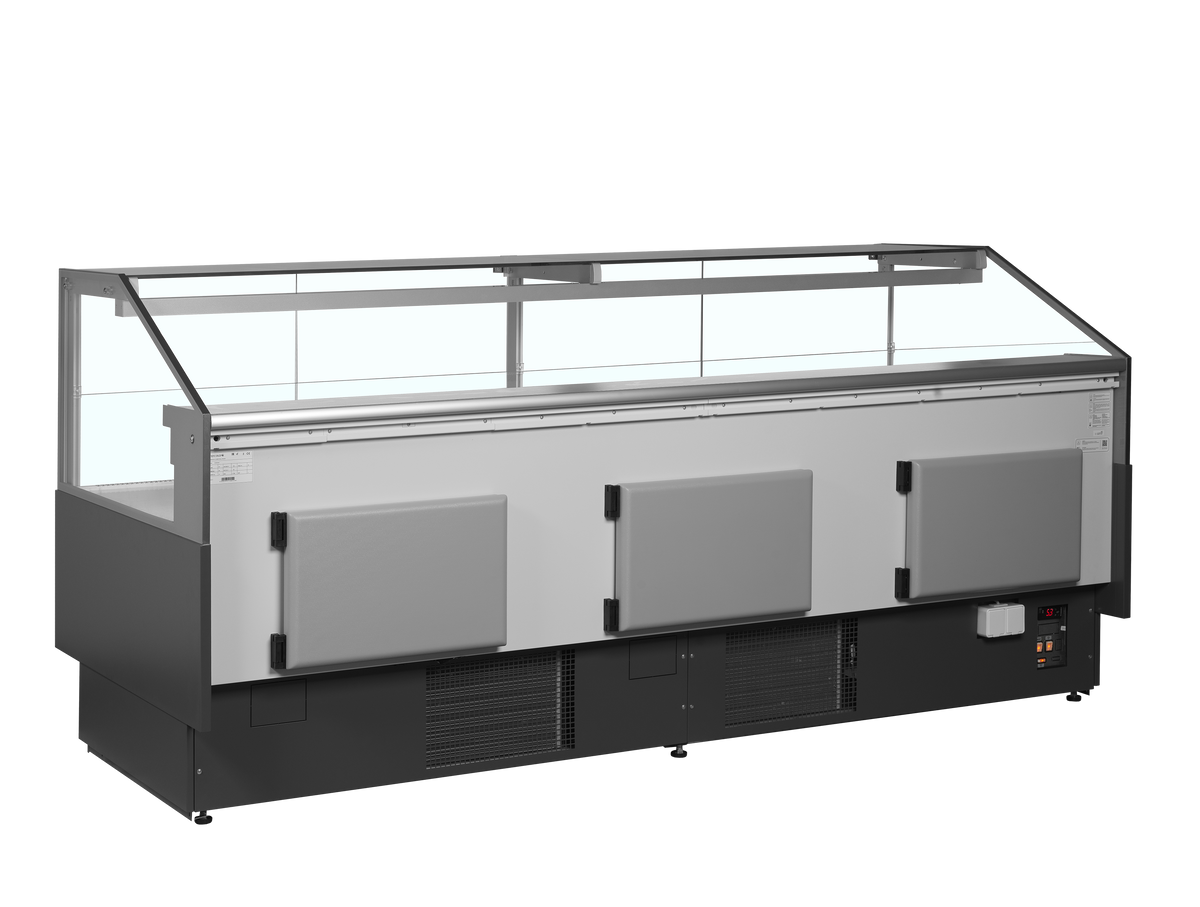Bedienkühltheke – 627 L – 2548×1120×1190 mm – Grau RAL7015 - Weitere Ansicht