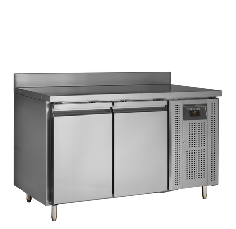 Kühltisch – 2 Türen – 190 L – 1360×700×960 mm – SS 304 - Produktansicht
