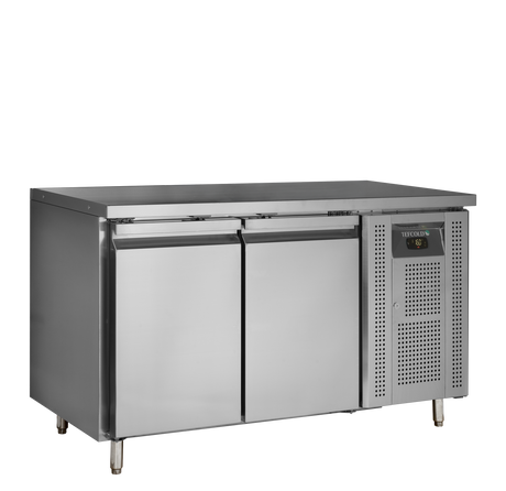 Kühltisch – 2 Türen – 190 L – 1360×700×860 mm – SS 304 - Produktansicht
