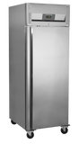 Gewerbegefrierschrank – 1 Tür – 408 L – 740×875×2090 mm – SS 304 – 3 Tragroste, grau - Produktansicht