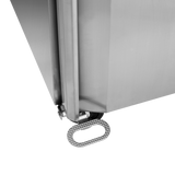 Gewerbegefrierschrank – 1 Tür – 408 L – 740×875×2090 mm – SS 304 – 3 Tragroste, grau - Detail