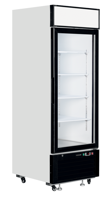 Verkaufskühlschrank – 1 Glastür – 405 L – 685×805×2065 mm – Weiß – 5 - Produktansicht