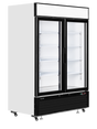 Verkaufskühlschrank – 2 Glastüren – 922 L – 1382×805×2065 mm – Weiß – 10 - Produktansicht