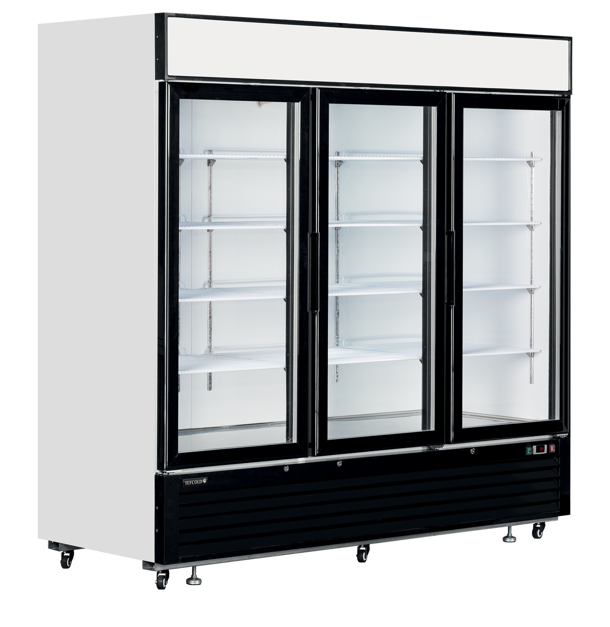Verkaufskühlschrank – 3 Glastüren – 1436 L – 2079×805×2065 mm – Weiß – 15 - Produktansicht