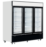 Verkaufskühlschrank – 3 Glastüren – 1436 L – 2079×805×2065 mm – Weiß – 15 - Produktansicht
