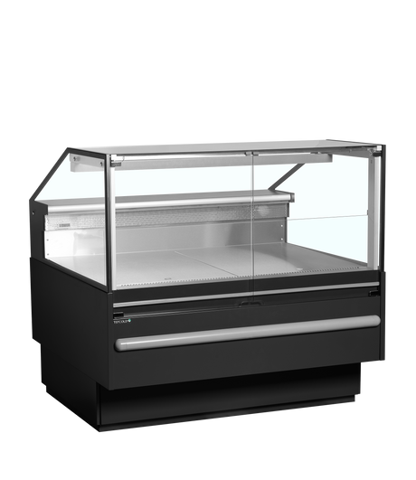 Bedienkühltheke – 311 L – 1298×1120×1190 mm – Schwarz RAL9005 - Produktansicht
