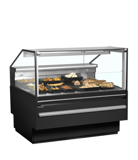 Bedienkühltheke – 311 L – 1298×1120×1190 mm – Schwarz RAL9005 - Anwendungsbeispiel