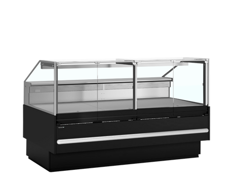 Bedienkühltheke – 469 L – 1923×1120×1190 mm – Schwarz RAL9005 - Produktansicht