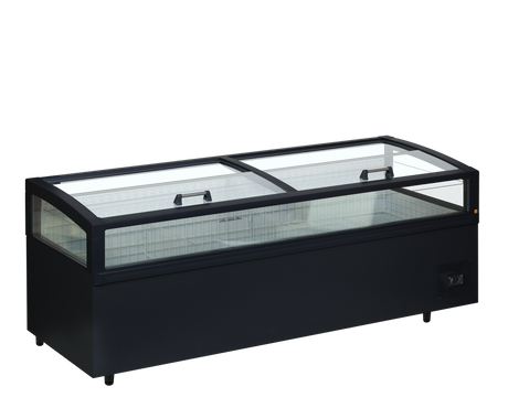 Kühl-/Gefrierinsel – 860 L – 2500×980×970 mm – Schwarz RAL9005 - Produktansicht