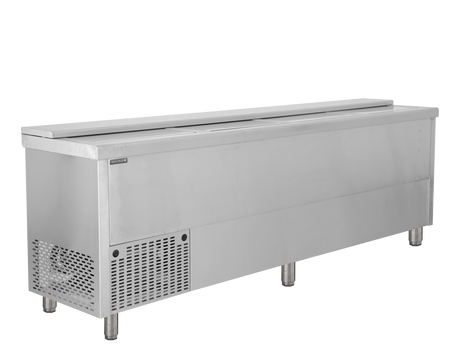 Flaschenkühltruhe – 565 L – 2505×565×930 mm – SS 201 - Produktansicht