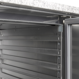 Pizzakühltisch mit Kühlaufsatz – 2 Türen – 370 L – 2045×800×1448 mm – SS 201 / SS 304 - Detail