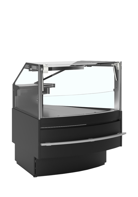 Bedienkühltheke – 90 L – Schwarz RAL9005 - Produktansicht