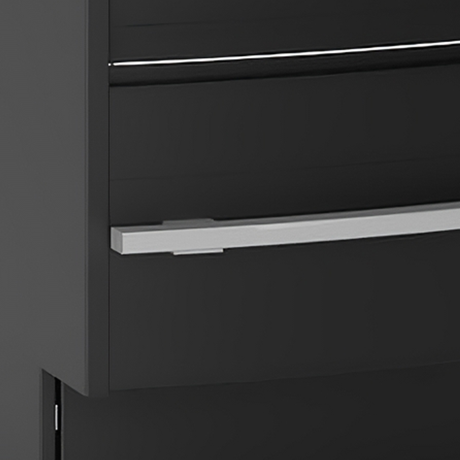 Bedienkühltheke – 90 L – Schwarz RAL9005 - Detail