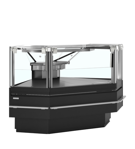 Bedienkühltheke – 155 L – Schwarz RAL9005 - Produktansicht