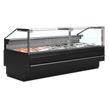 Bedienkühltheke – 620 L – 2548×1130×1190 mm – Schwarz RAL9005 - Produktansicht