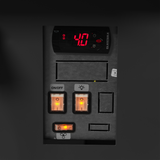 Bedienkühltheke – 620 L – 2548×1130×1190 mm – Schwarz RAL9005 - Detail