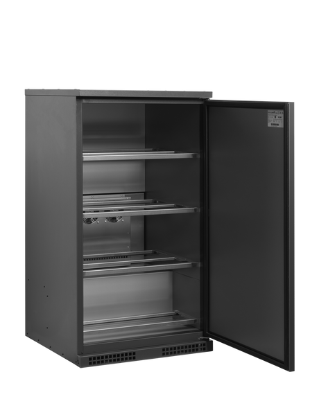 Fasskühler – 1 Tür – 424 L – 745×745×1340 mm – Anthrazit RAL 7021 - Innenansicht