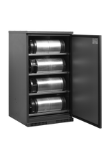Fasskühler – 1 Tür – 424 L – 745×745×1340 mm – Anthrazit RAL 7021 - Anwendungsbeispiel
