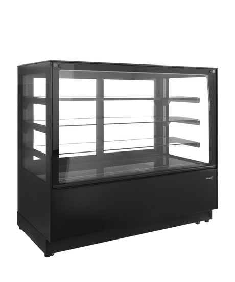 Kühltheke – 2 Glasschiebetüren – 432 L – 1500×750×1360 mm – Schwarz / Glas - Produktansicht