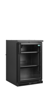 Barkühlschrank – 1 Glastür – 124 L – 555×640×850 mm – Anthrazit RAL 7021 – Türanschlag rechts - Produktansicht