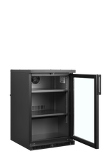 Barkühlschrank – 1 Glastür – 124 L – 555×640×850 mm – Anthrazit RAL 7021 – Türanschlag rechts - Innenansicht
