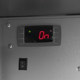 Barkühlschrank – 1 Glastür – 124 L – 555×640×850 mm – Anthrazit RAL 7021 – Türanschlag rechts - Detail