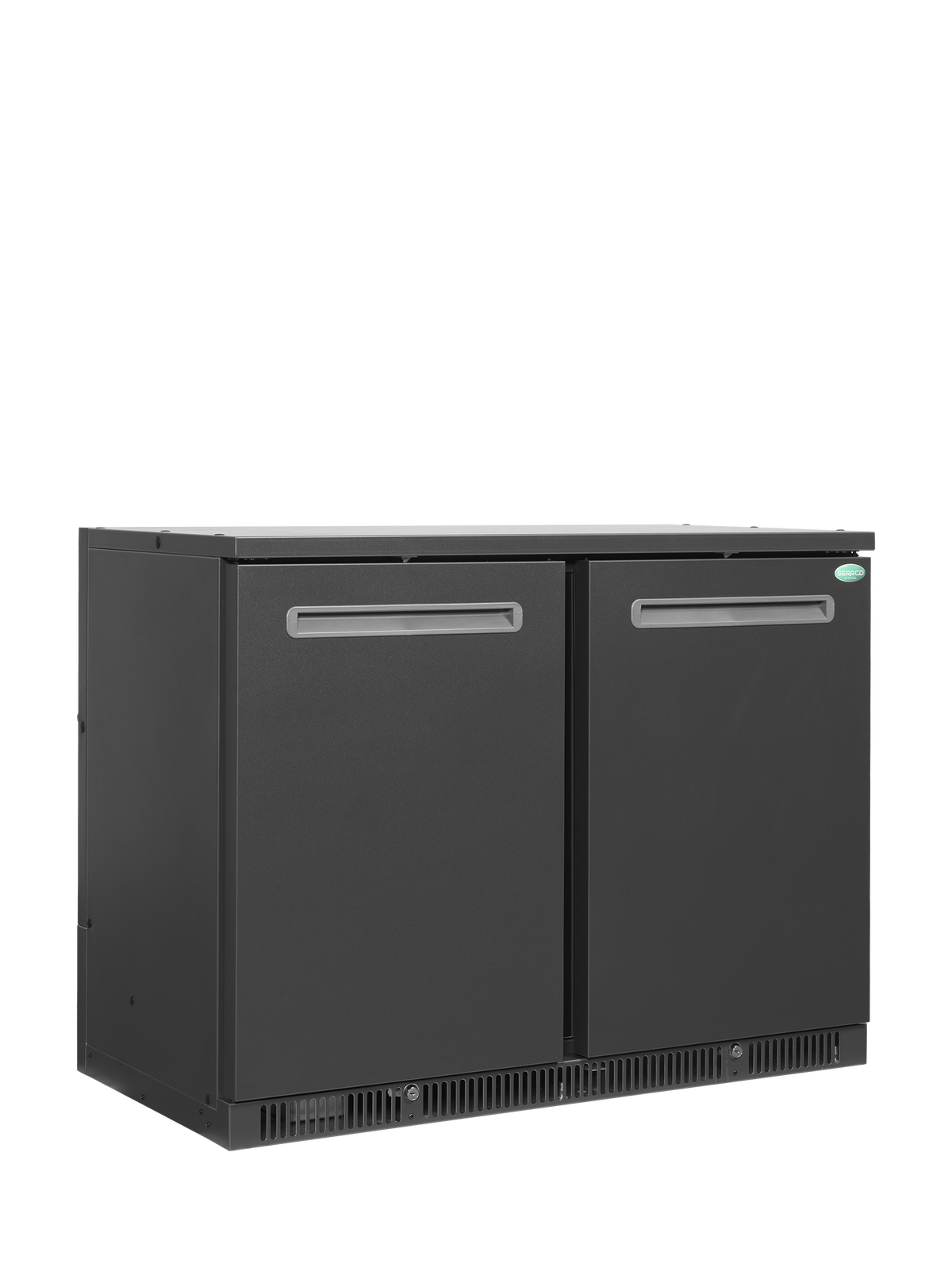Barkühlschrank – 2 Türen – 260 L – 1110×600×840 mm – Anthrazit RAL 7021 - Produktansicht