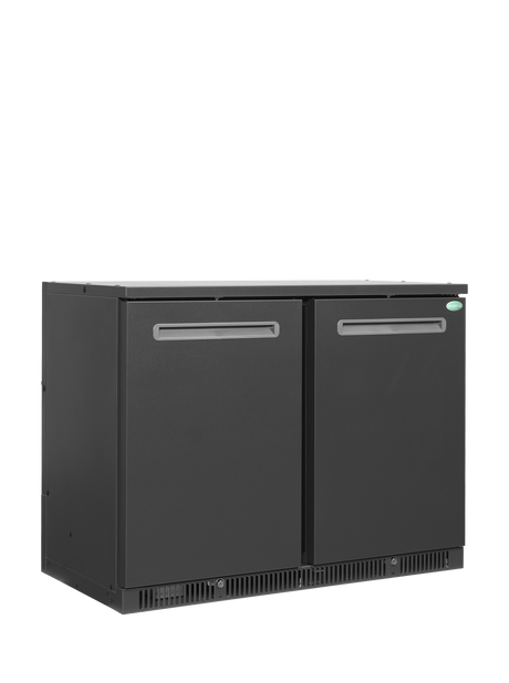 Barkühlschrank – 2 Türen – 260 L – 1110×600×840 mm – Anthrazit RAL 7021 - Produktansicht