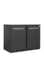 Barkühlschrank – 2 Türen – 260 L – 1110×600×840 mm – Anthrazit RAL 7021 - Produktansicht