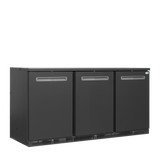 Barkühlschrank – 3 Türen – 401 L – 1670×600×840 mm – Anthrazit RAL 7021 - Produktansicht