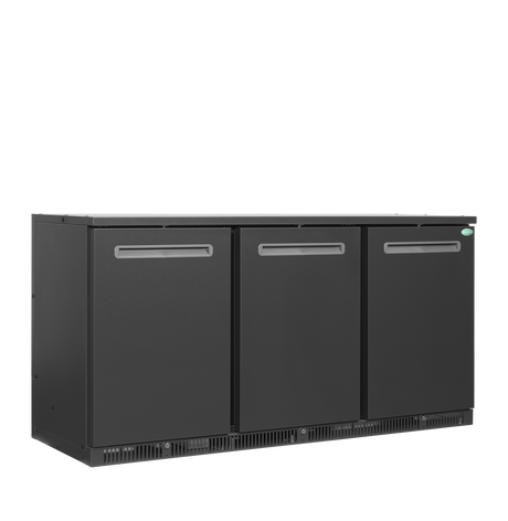 Barkühlschrank – 3 Türen – 401 L – 1670×600×840 mm – Anthrazit RAL 7021 - Produktansicht