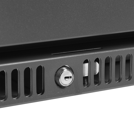 Barkühlschrank – 3 Türen – 401 L – 1670×600×840 mm – Anthrazit RAL 7021 - Detail