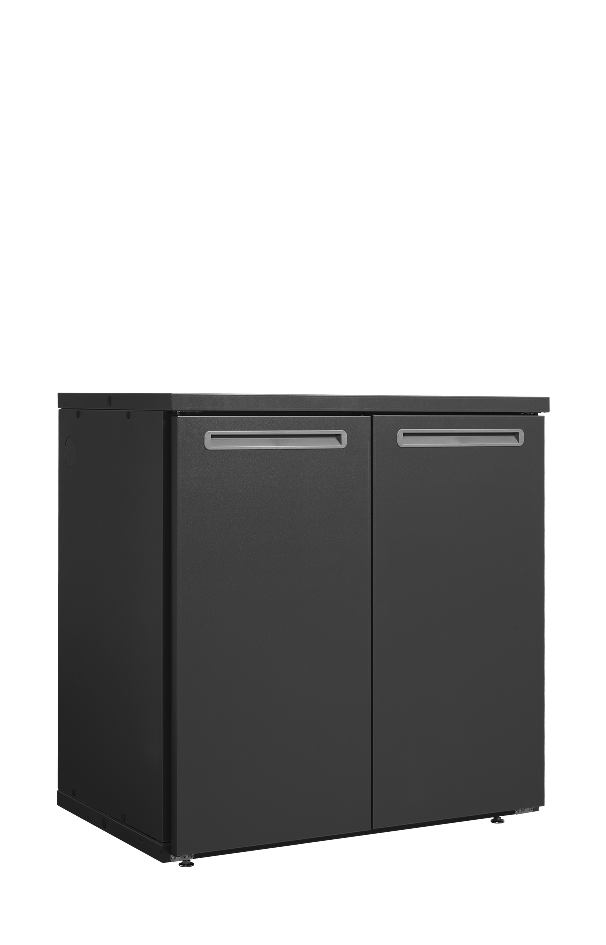 Fasskühler ohne Kühlaggregat – 2 Türen – 584 L – 1060×710×1080 mm – Anthrazit RAL 7021 - Produktansicht