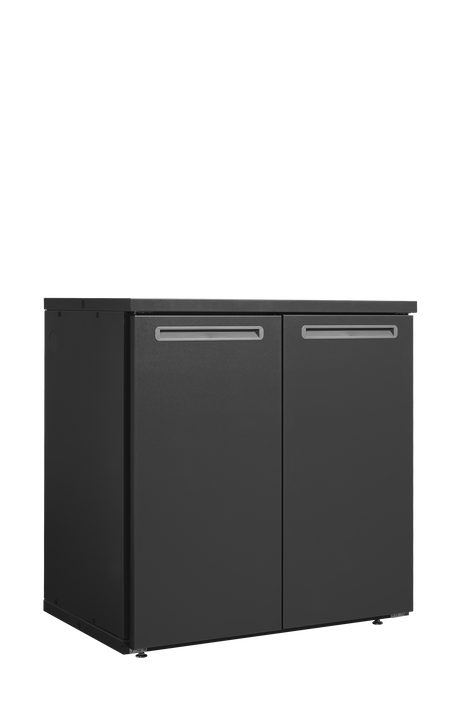 Fasskühler ohne Kühlaggregat – 2 Türen – 584 L – 1060×710×1080 mm – Anthrazit RAL 7021 - Produktansicht