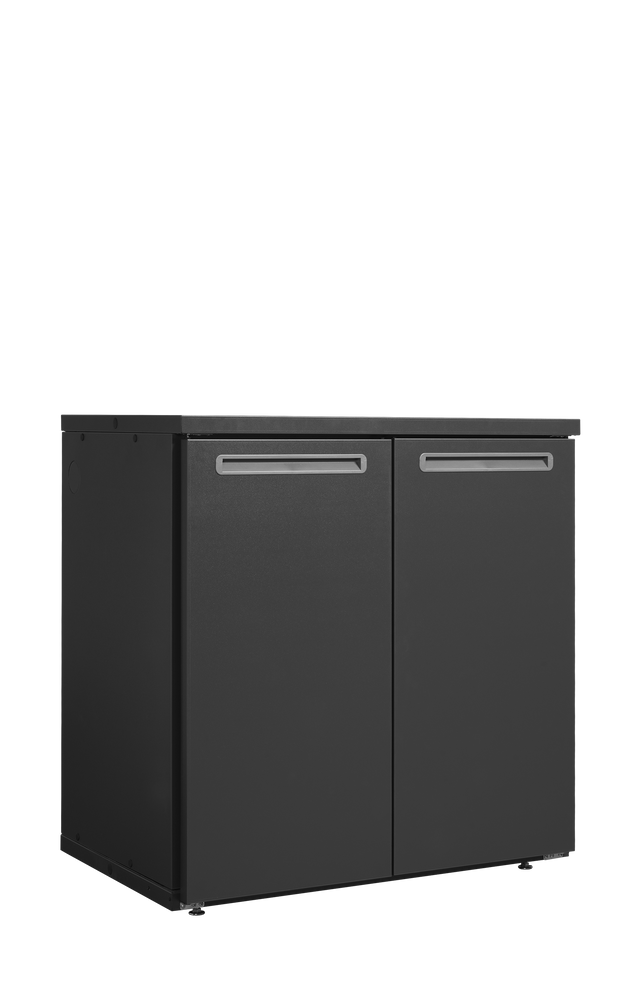 Fasskühler ohne Kühlaggregat – 2 Türen – 584 L – 1060×710×1080 mm – Anthrazit RAL 7021 - Produktansicht